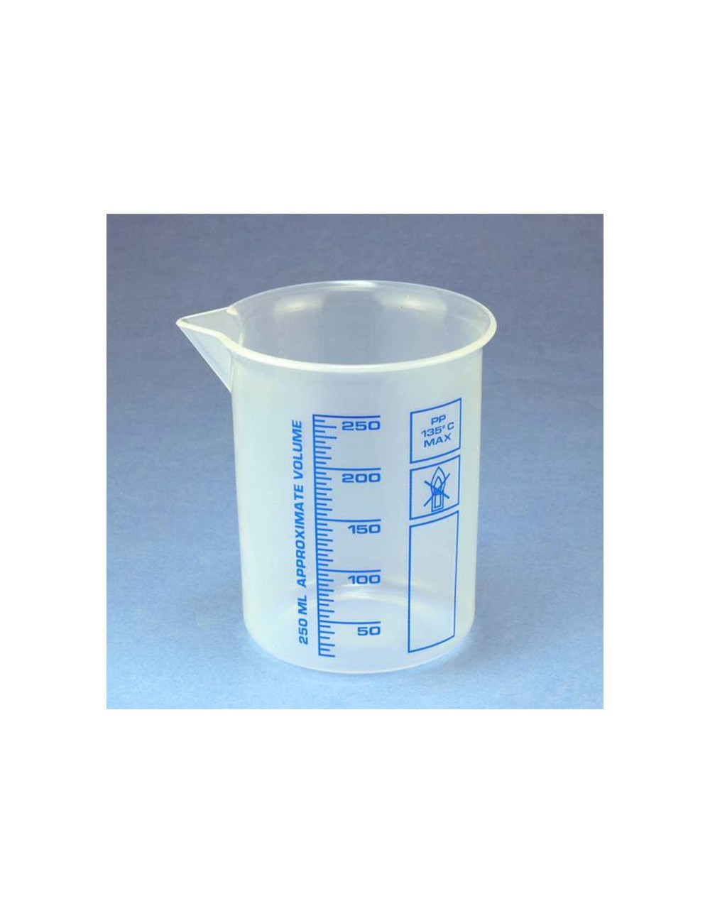 BECHER PLASTIQUE POLYPROPYLENE GRADUE 100 ML