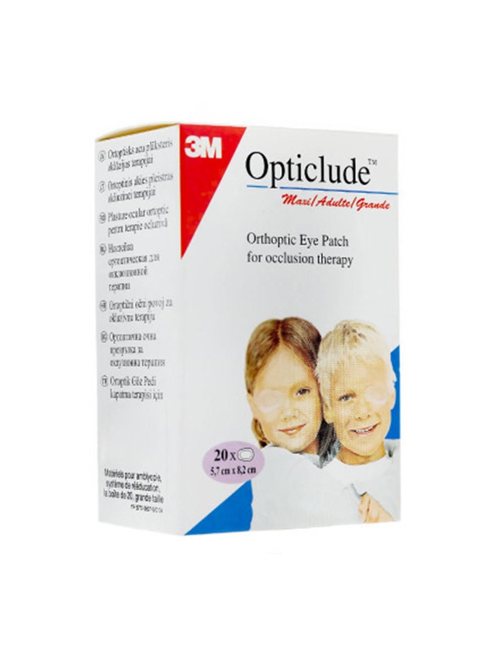 PANSEMENT ORTHO 3M OPTICLUDE JUNIOR 6,20CMX5CM (X 20)