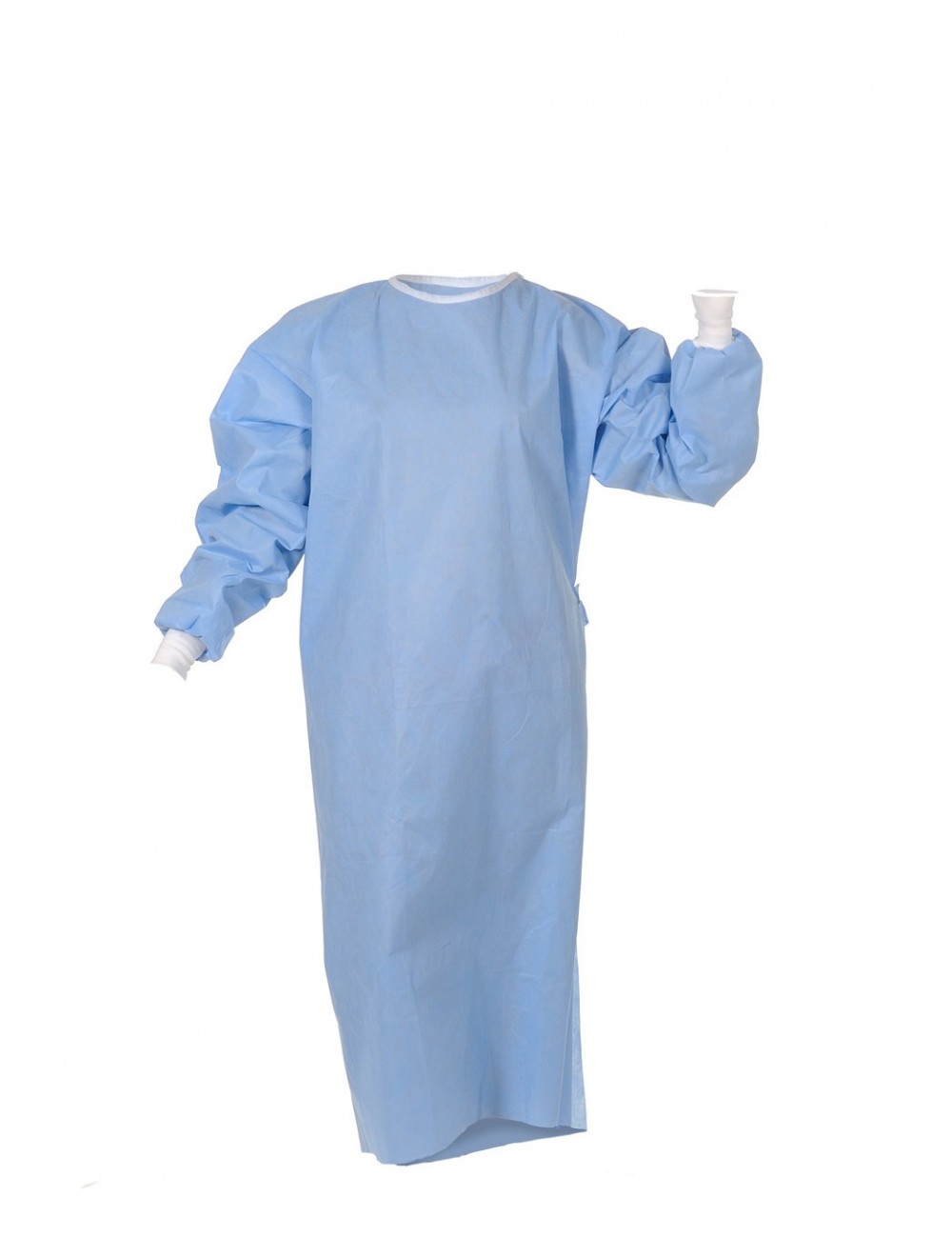 CASAQUE STD BLEUE STERILE A/PASSE POUCE XXL (X 40)