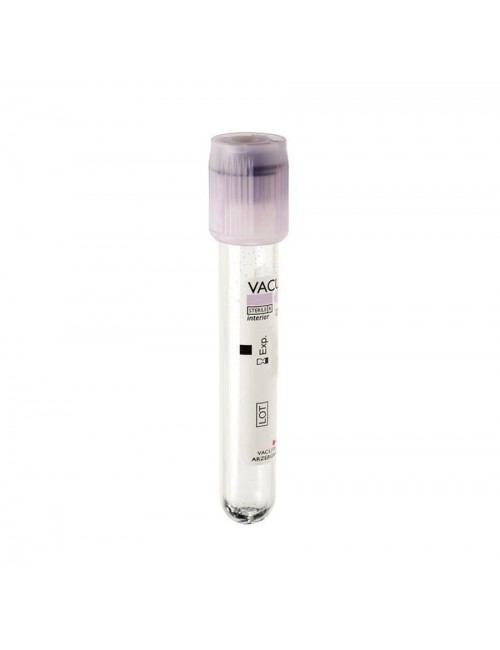 TUBE PRELEVEMENT VACUTEST 5ML/3ML EDTA K2  (X 100)