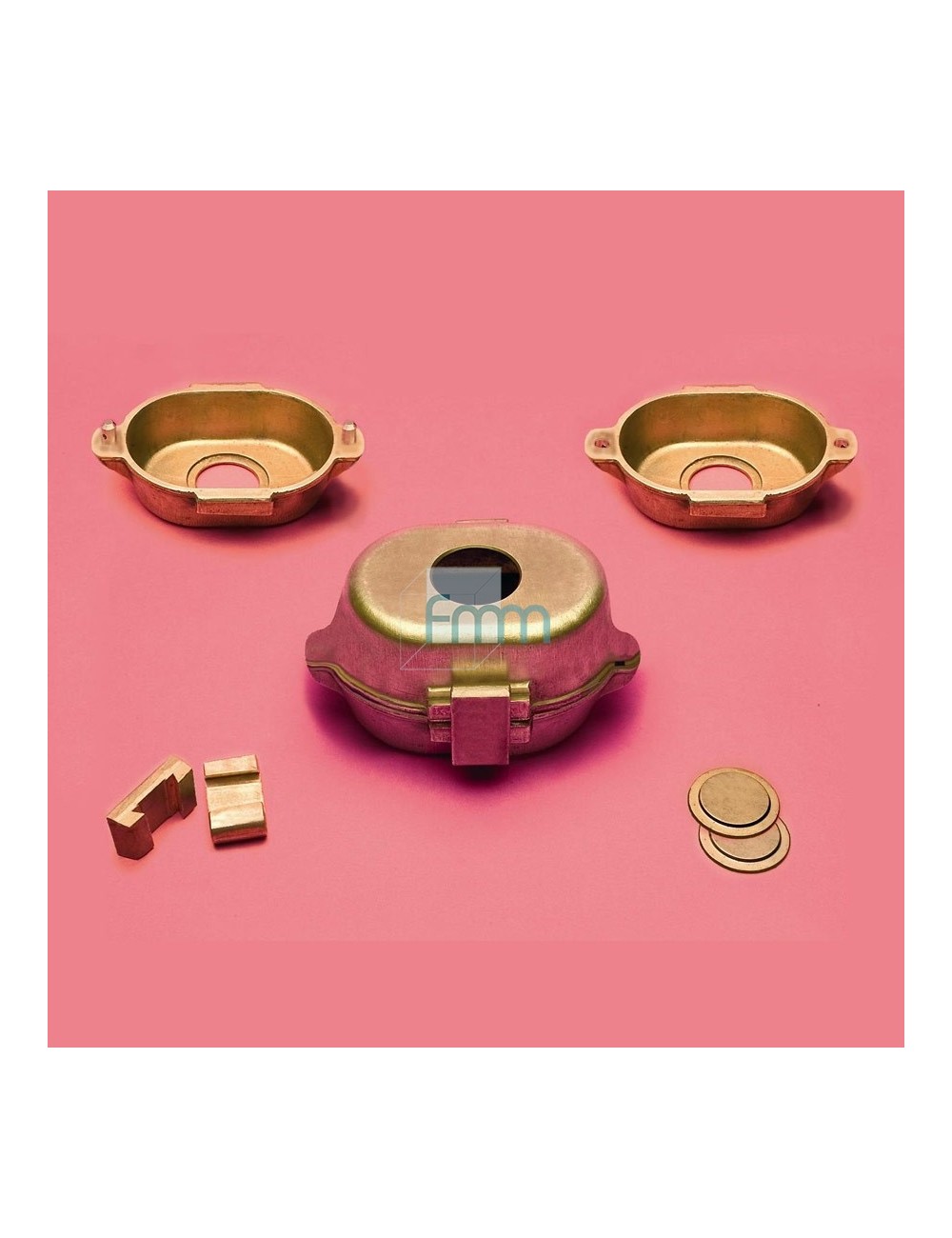 MOUFLE LAITON A DEUX BECS ET A CLAVETTES