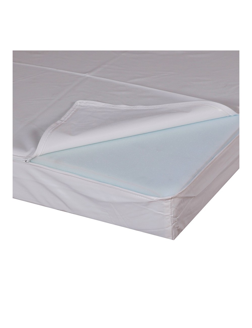 HOUSSE BLANCHE PVC 15/100 P/MATELAS 502046