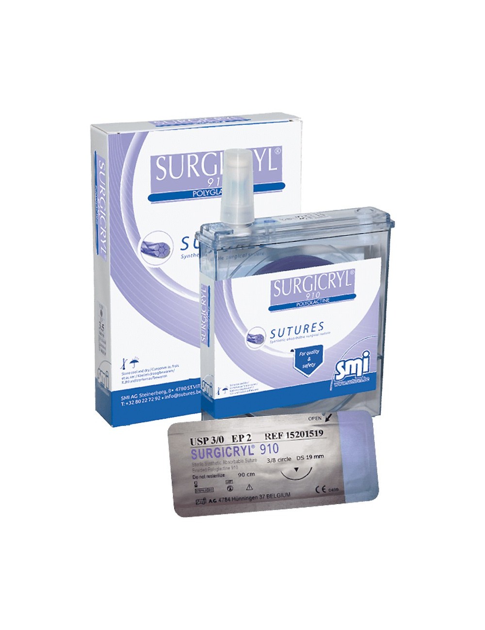 SURGICRYL 910 LIGAPACK DEC.3,5 (0) 250CM (X 12)