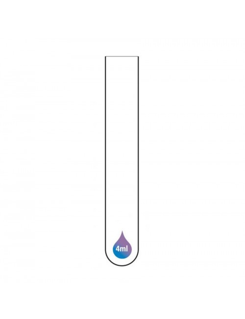 TUBE PS POLYPROPYLENE FR STERILE 4ML 12X75MM A/BOUCHON ROUGE (1000)