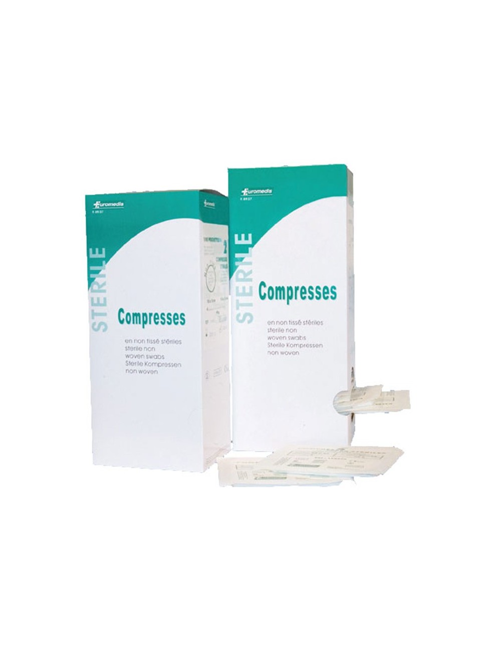 COMPRESSE NON-TISSEE STERILE 5 X 5CM (BOITE DE 50 SACHETS DE 5)