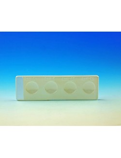 LAME EN VERRE P/DERTERMINATION GROUPE SANGUIN 4 CAVITES