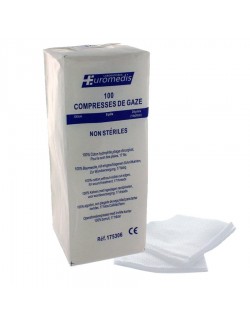 COMPRESSE NONTISSE NON STERILE 4 PLIS 10 X 10CM (BOITE DE 100)