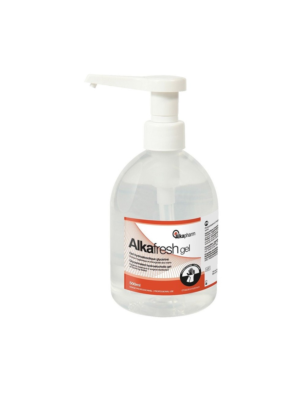 ALKAFRESH GEL HYDRO-ALCOOLIQUE FLACON DE 500 ML POMPE*