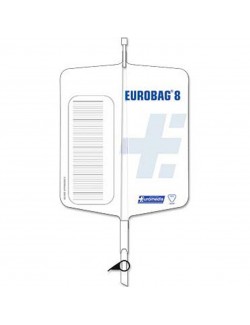 POCHE URINE 2 LITRES STERILE EUROBAG 8 + ROBINET A CLAPET (X50)