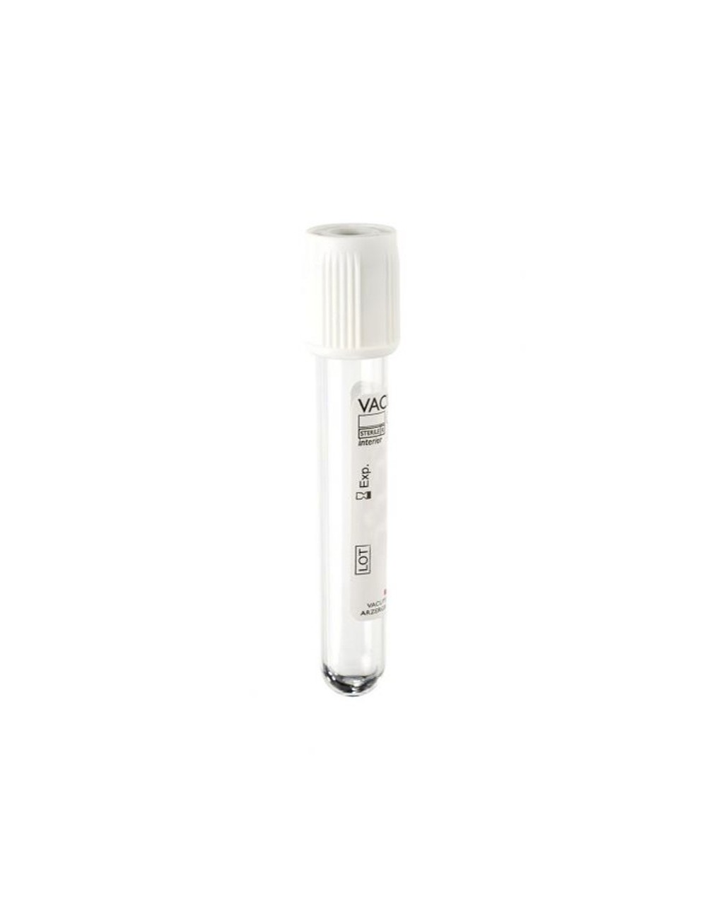 TUBE PRELEVEMENT VACUTEST 4 ML/5 ML SEC SANS ADDITIF STERILE  (X 100)