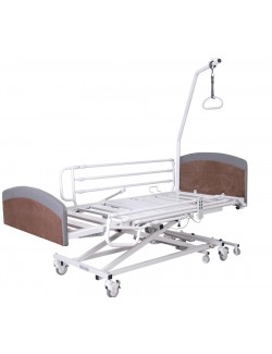 LIT MEDICALISE 2 FONCTIONS HAUTEUR VAR. AVEC BARRIERES ET POTENCE