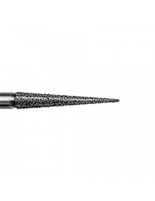 FRAISES FG DIAMANTEES CONIQUE POINTU 160 EXTRA FIN JAUNE ISO 014 LES 5 FRAISES