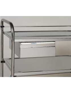TIROIR INOX P.M. 255 X 400 X 115 MM POUR GUERIDON 60 X40 CM