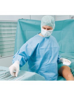 CASAQUE CHIRURGICALE NONTISSE STERILE RENFORCEE L (X16)