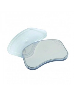 PLAQUE DE MELANGE CERAMIQUE, 3 CUVETTES, 25X19X3 CM, AVEC COUVERCLE