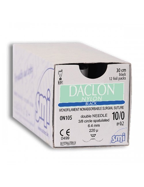 DACLON NYLON MONOFIL DEC.1,5 (4/0) PT 3/8 16MM 75CM (X 12)