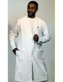 BLOUSE CONSULTATION COL TAILLEUR POLY/COTON BLANC MANCHES LONGUES