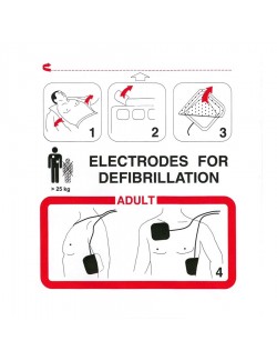 PAIRE D'ELECTRODES ADULTE PRE-CONNECTEE FRE EASY SCHILLER