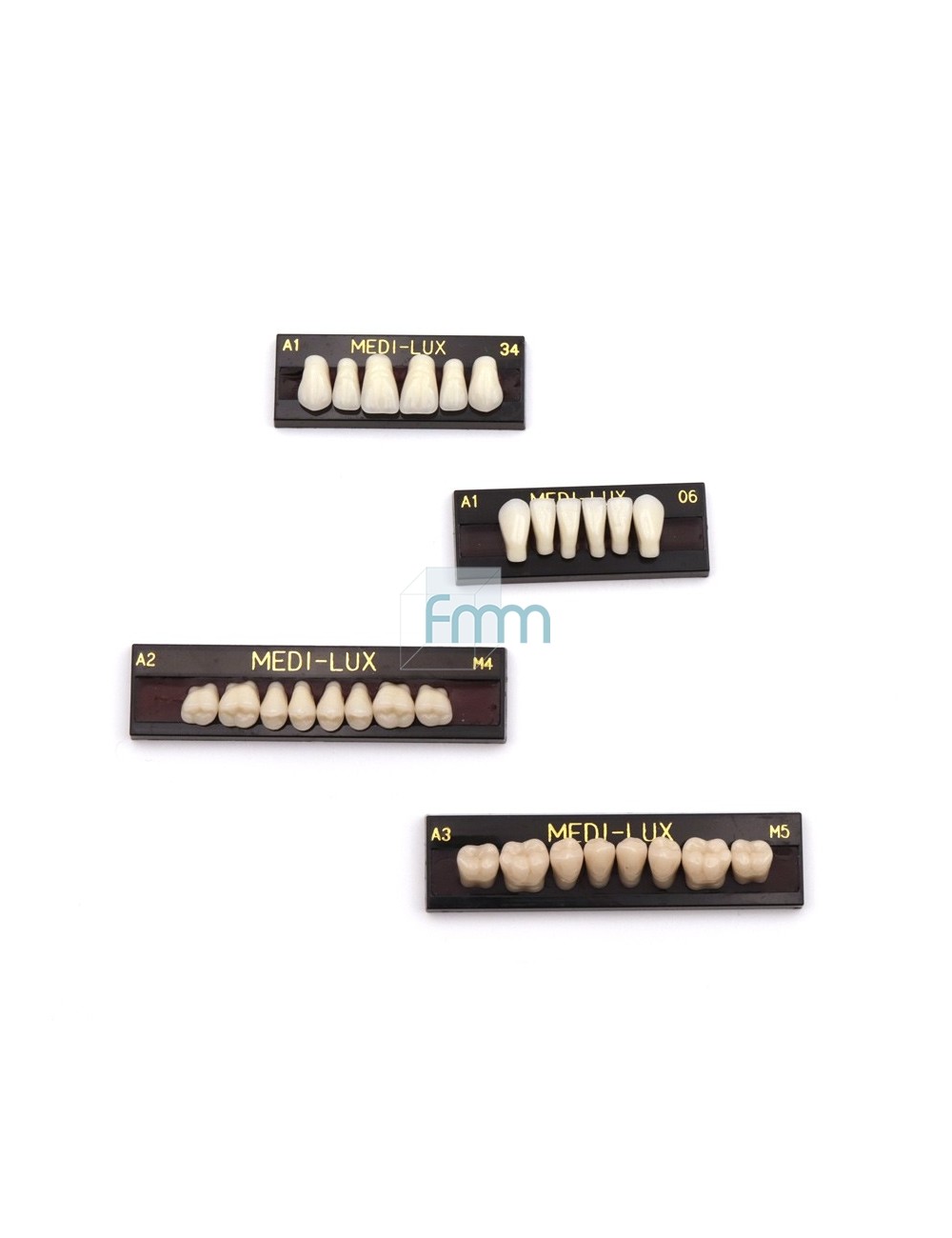 DENTS MEDILUX ANTERIEURES INFERIEURES 05 A1, PLAQUETTE DE 6 DENTS