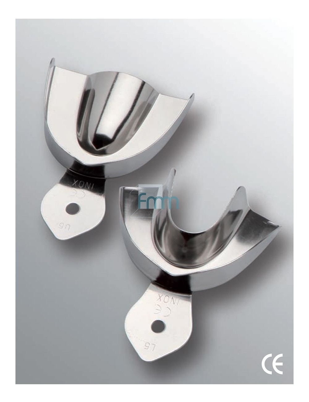 PORTE EMPREINTE NON PERFORE INOX SANS BORD RETENTIF U1 HAUT