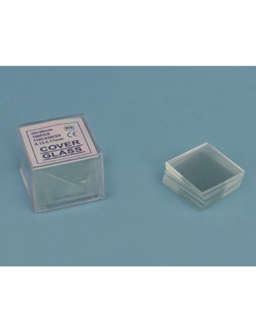 LAMELLE COUVRE OBJET 18 X 18 MM (X1000)