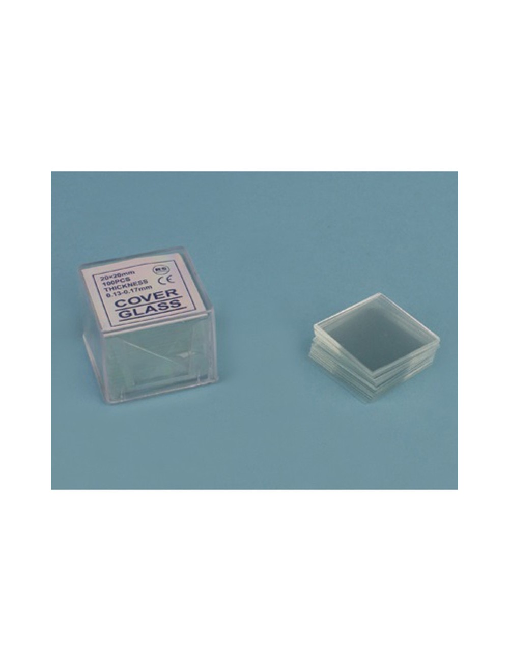 LAMELLE COUVRE OBJET 18 X 18 MM (X1000)