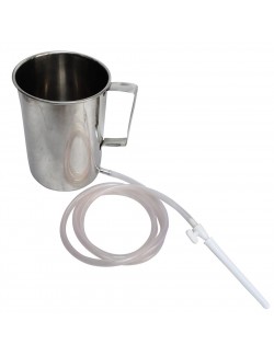 BOCK A DOUCHE INOX AVEC TUYAU ROBINET CANULE