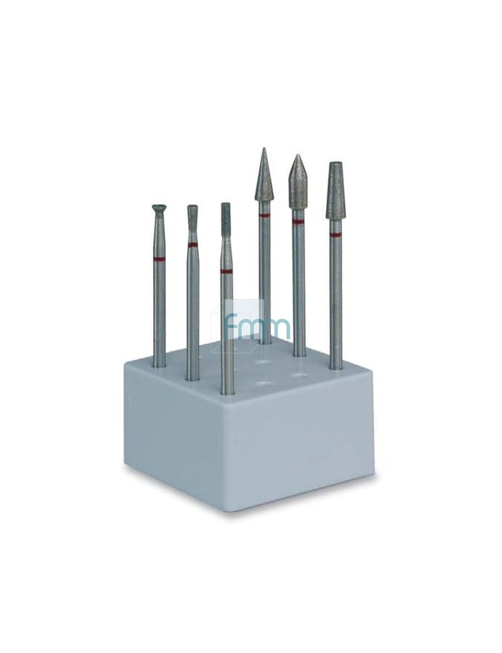 KIT DE 6 FRAISES DIAMANTEES PM POUR CERAMIQUE, GRAIN FIN