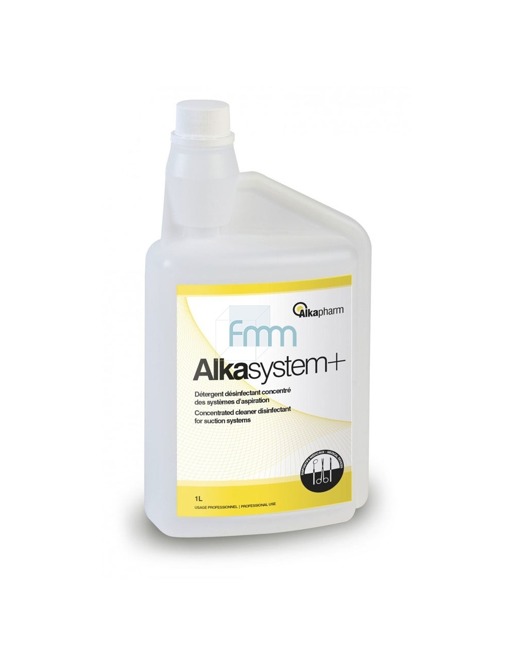 ALKASYSTEM+ DESINFECTANT SYSTÈME ASPIRATION DENTAIRE 1 LITRE*