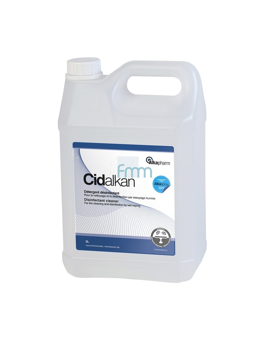 CIDALKAN DESINFECTANT SURFACES EQUIPEMENTS BIDON RECHARGE DE 5 LITRES*