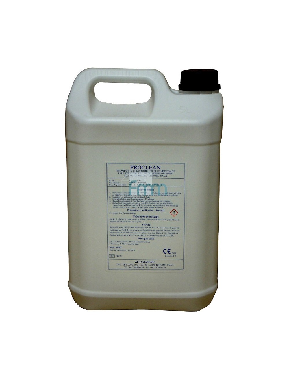 PROCLEAN POUR NETTOYAGE PAR ULTRASONS, BIDON DE 5 LITRES