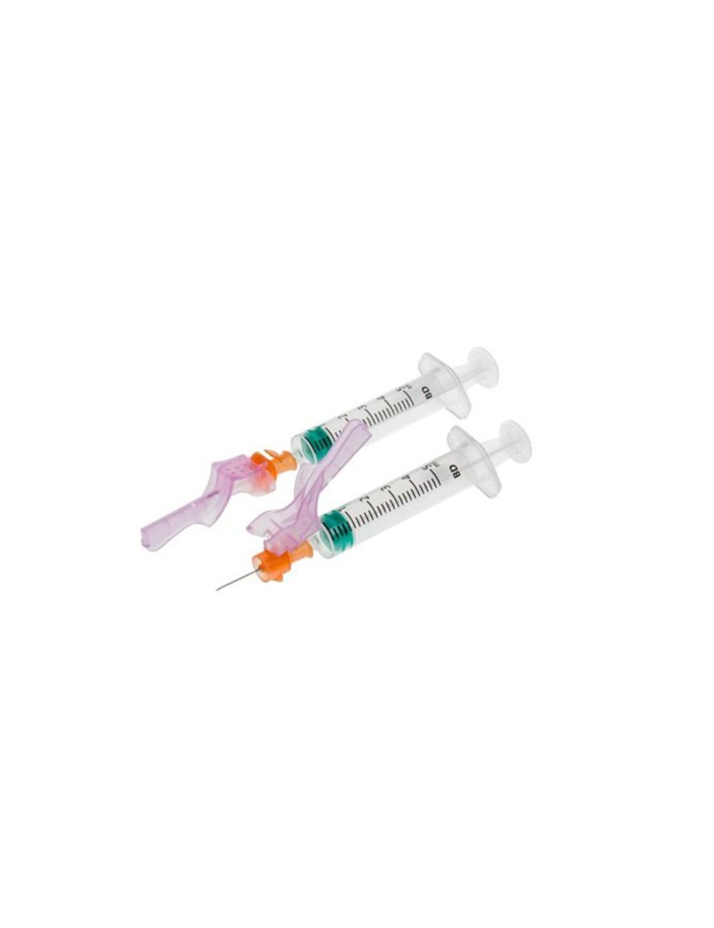 AIGUILLE DE SECURITE POUR INJECTION BD ECLIPSE 25G 25MM ORANGE (X100)