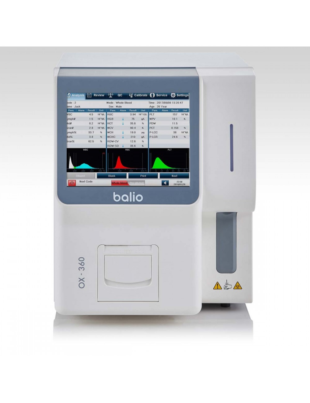 ANALYSEUR D'HEMATOLOGIE OX360 21 PARAMETRES 3 POP