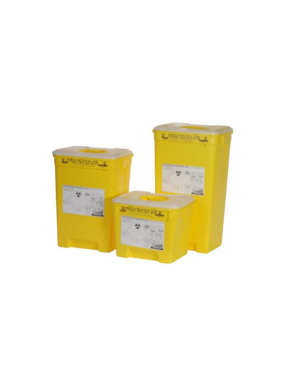 FUT RECTANGULAIRE POLYPROPYLENE P/DECHETS - 30 LITRES