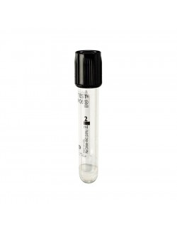 TUBE SS VIDE VACUTEST PET 1.6ML/5ML CITRATE VS 3.8% NOIR STE (X 100)