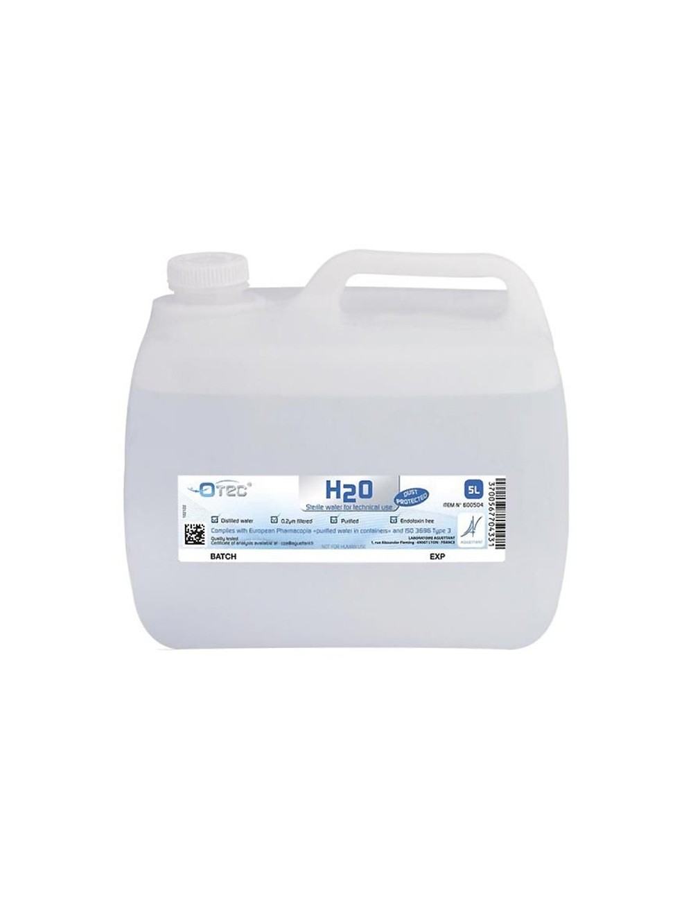 EAU PURIFIEE STERILE - BIDON DE 5 LITRES