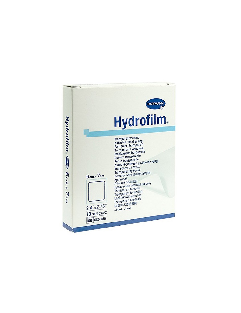 HYDROFILM PANSEMENT ADHESIF+FILM PE STERILE 6X7CM (X 100)