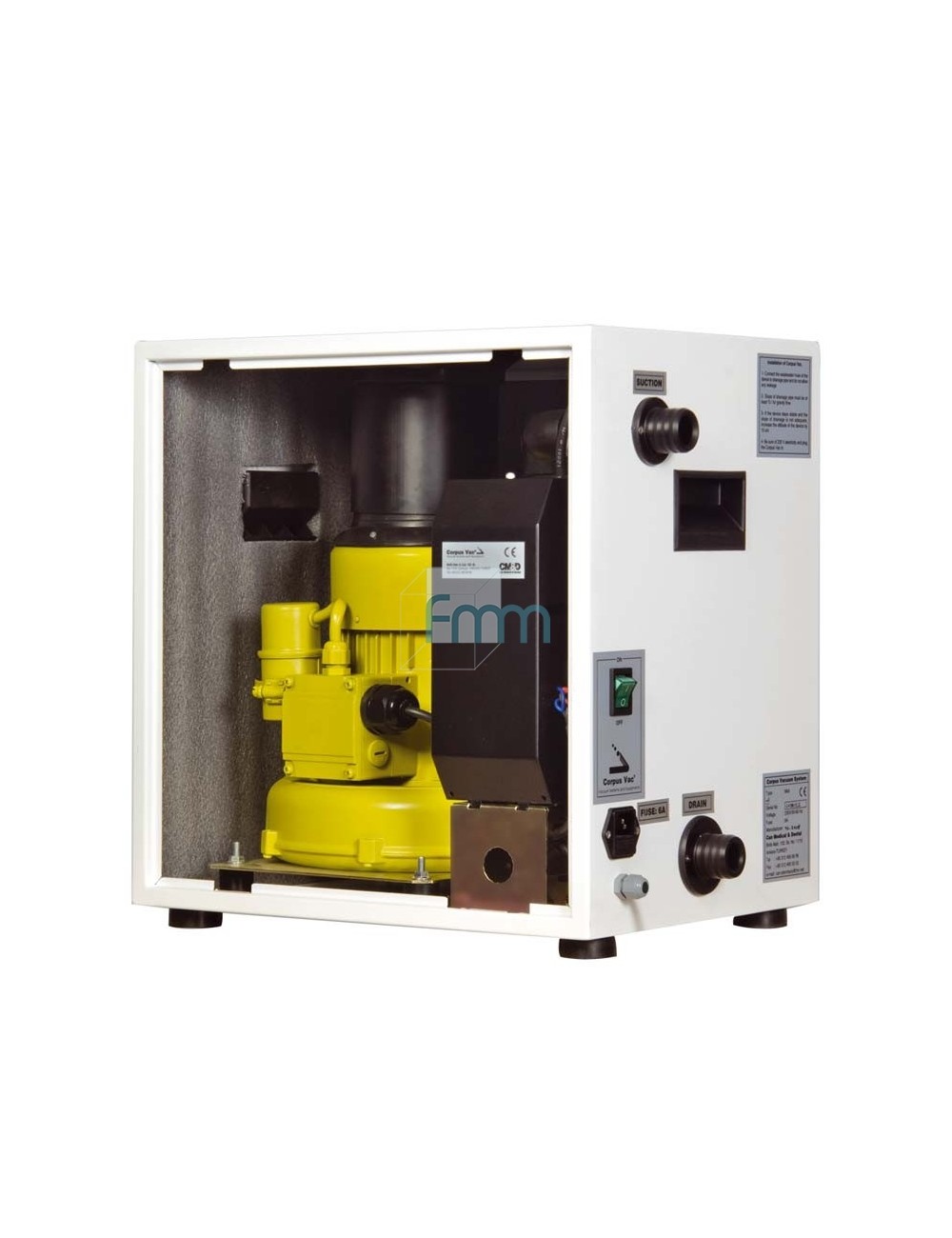 MOTEUR ASPIRATION CORPUS VAC MIDI CAISSON INSONORISE + SEPARA. AIR/EAU