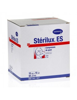 COMPRESSE GAZE STERILE 17FILS/8PLIS 5 X 5 CM (X2250) =15 BOITES DE 30X5 COMPRESSES