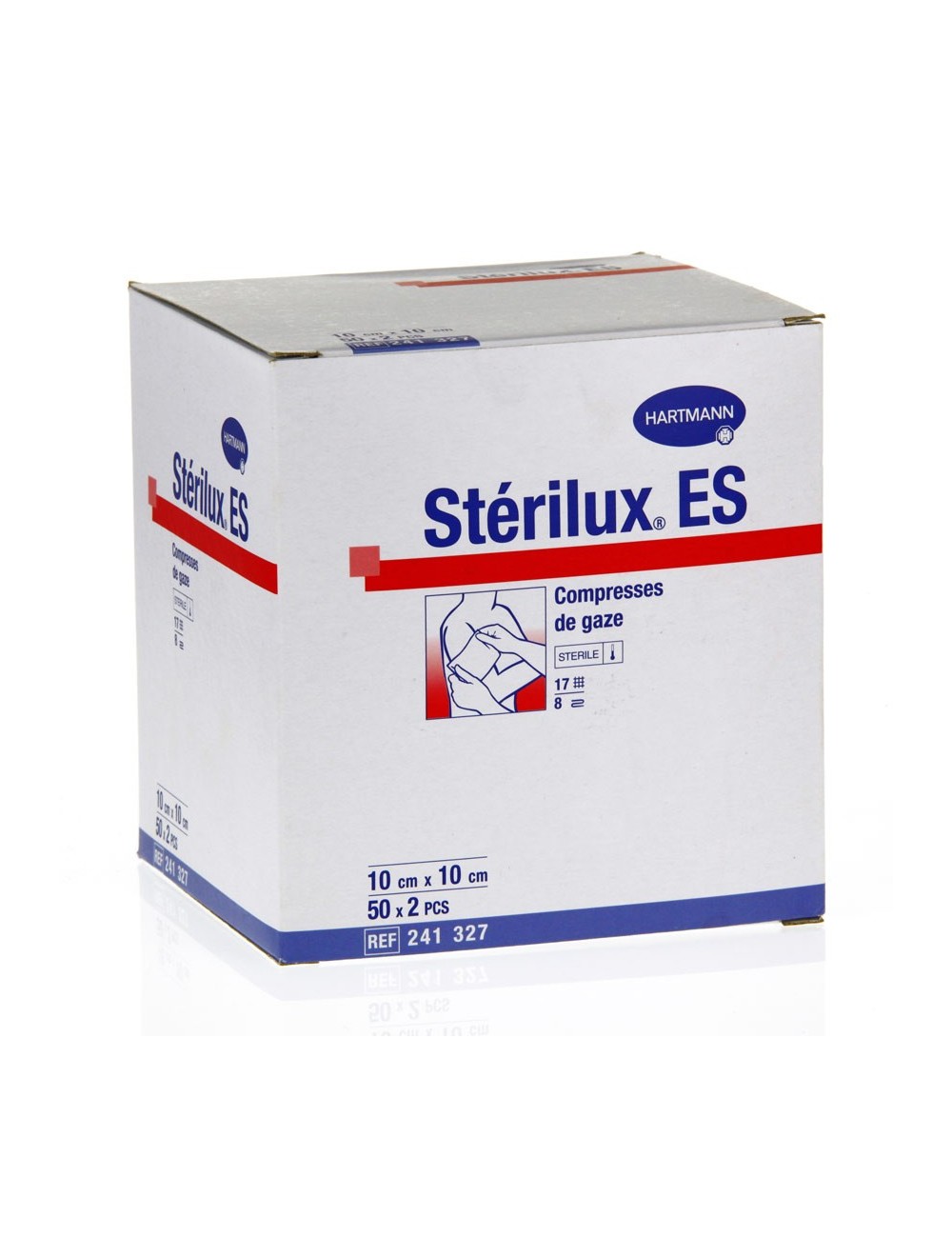 COMPRESSE GAZE STERILE 17FILS/8PLIS 7,5X7,5CM (X2250) = 15 BOITES