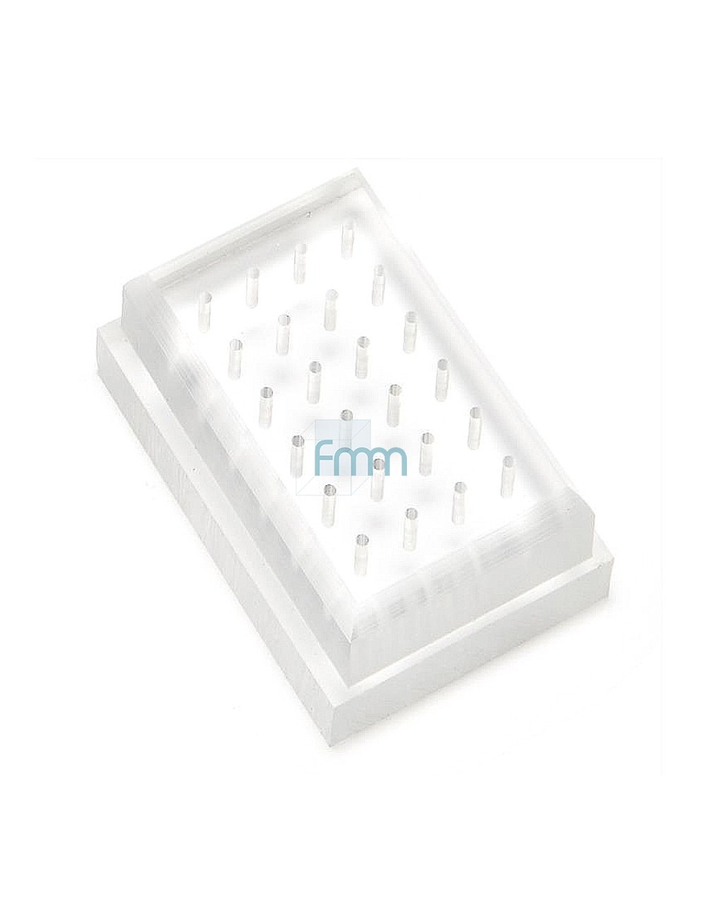 PORTE-FRAISES CA PLEXIGLAS 24 TROUS AVEC COUVERCLE