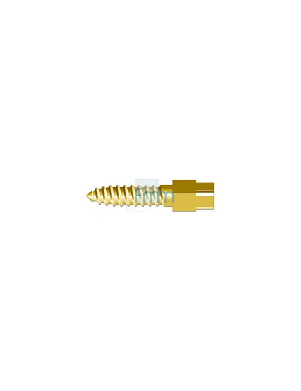 SCREW-POST GOLD PLATED R&S LG 11, 8MM N°6 DIAM.1,80 MM, BOITE DE 12