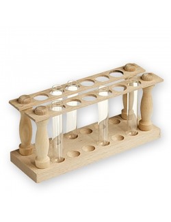 PORTOIR BOIS POUR 6 TUBES A ESSAIS