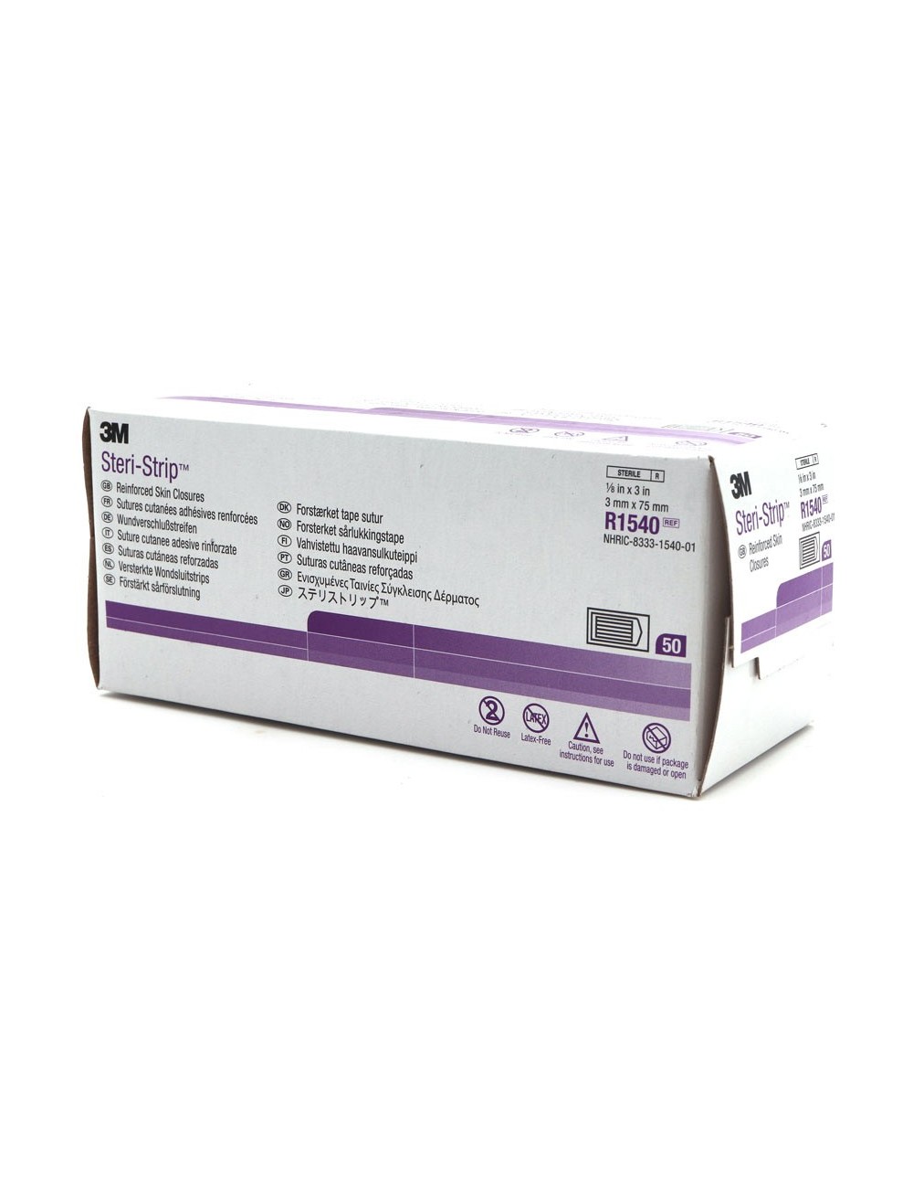 STERISTRIP 75MM X 3MM (50 POCHETTES X 5 SUTURES)