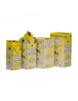 CAISSE CARTON P/DASRI A/SAC PLASTIQUE JAUNE - 50L (X 10)