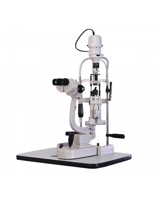 LAMPE A FENTE KJ AVEC TONOMETRE SUR TABLE