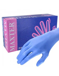 GANT D'EXAMEN MAXTER N.S NON POUDRE NITRILE BLEU 8/9 (B/200)