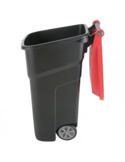 POUBELLE 100L À ROUES PLASTIQUE AVEC COUVERCLE