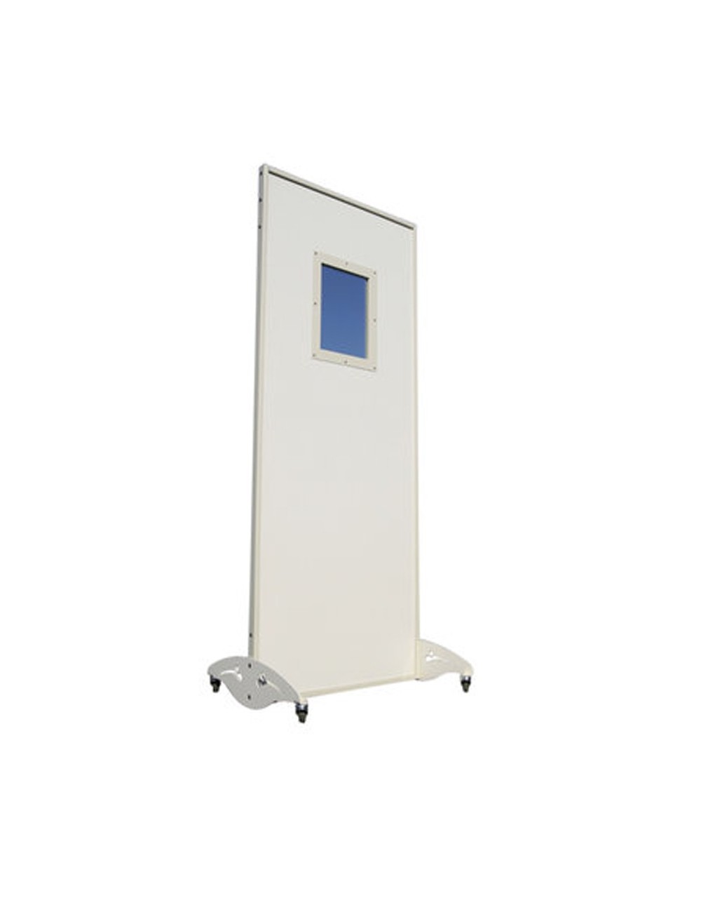 PARAVENT PB MOBILE H. 1,98 M LARGEUR 0,8 M AVEC GLACE ANTI-X 30X40 CM