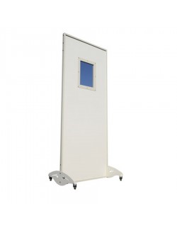 PARAVENT PB MOBILE H. 1,98 M LARGEUR 0,8 M AVEC GLACE ANTI-X 30X40 CM